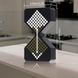 ShunChengFa LED Digital Electronic Hourglass Gravity Induction Timer, 1 to 30 Minutes Free Adjustment,DIY Digital Timer, Suitable for Kitchen, Room, Classroom, Office (White)