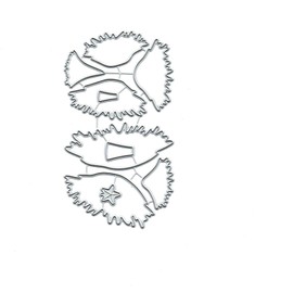 Christmas Crystal Tree Metal Die Cuts,Merry Christmas Star Tree Cutting Dies Cut Stencils DIY Scrapbooking Decorative Embossing Paper Scrapbooking Card Making