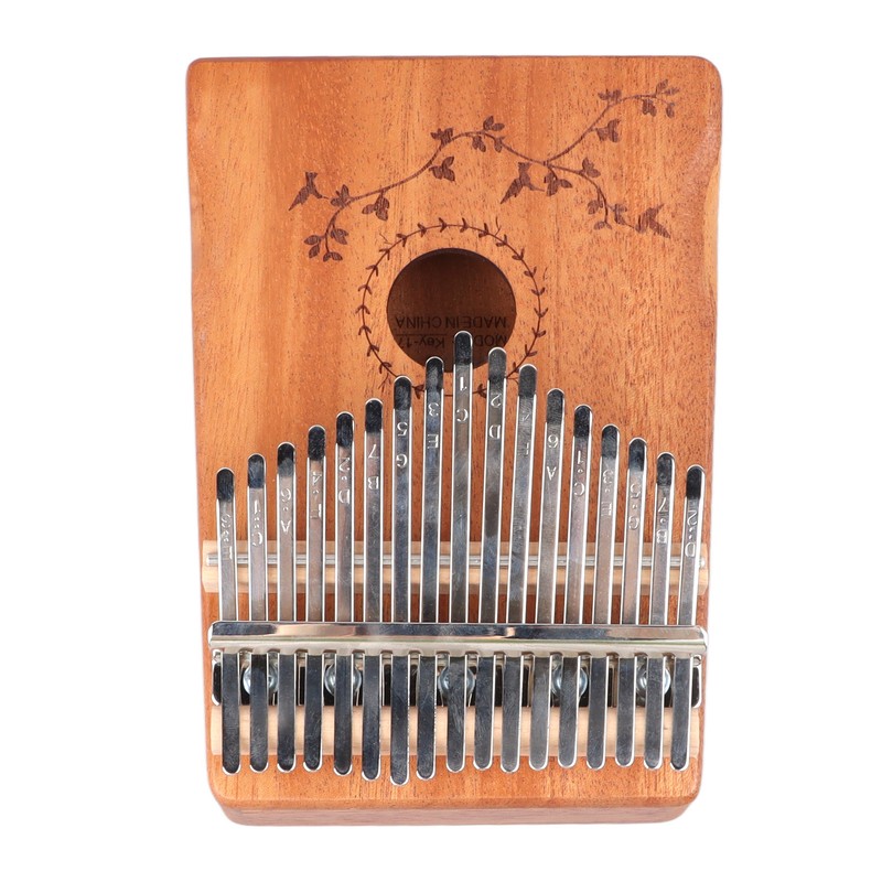 17 Keys Thumb Piano Mahogany Wood Finger Harp Mini Thumb