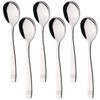 Sandmovie Stainless Steel Serving Spoon, Large Serving Spoons, Set of