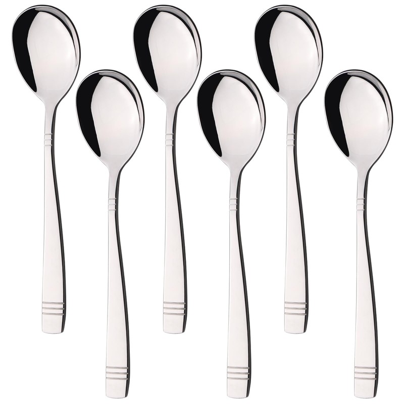 Sandmovie Stainless Steel Serving Spoon, Large Serving Spoons, Set of