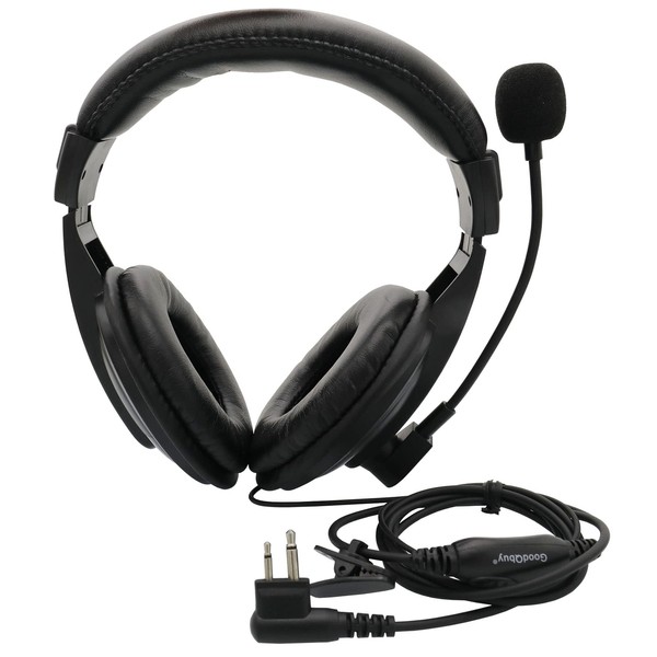 Overhead Headsets Headphones with VOX-PTT Boom Mic Compatible with Motorola