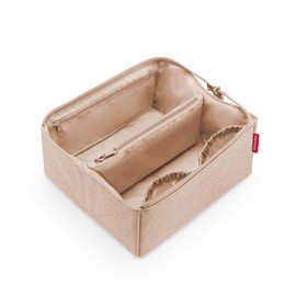 reisenthel fold case Boxy Cosmetic Case: Optimal Travel Companion with Lots of Storage Space. 2 Inner Pockets for More Order, Twist Coffee