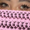 DSLONG Cluster Manga Lashes Wet Look Lashes Effect Spiky Anime