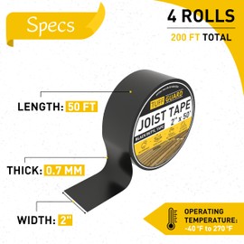 Tuffguard Joist Tape for Decking (4-Pack (2" x 50 Feet))