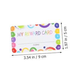 TEHAUX 100sheets Cartoon Reward Cards for Classroom Incentives Fun Punch Cards for Teacher and Student Motivation for Behavior Tracking and Homework Rewards