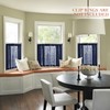 XTMYI Blue Cafe Curtains for Kitchen Window 36 Inch Length