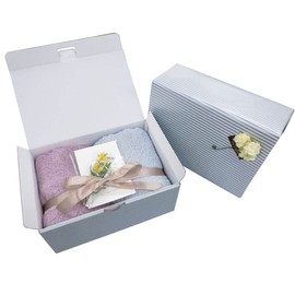 watawa Imabari Towel, Gift Mini Bath Towel, 2 Piece Set, Made in Japan, 100% Cotton, Quick Drying, Lightweight, Wrapping Paper, Gift Box, Home Celebration, Wedding Gift, Baby Shower, Housewarming