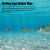 CWSDXM Fishing Egg Sinker Weight Rigs 6pcs Flounder Rig Saltwater