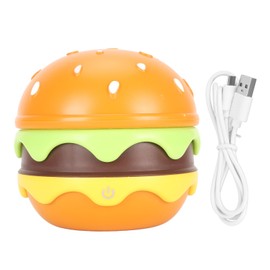 Kids Reading Light Hamburger Style Flexible Gooseneck USB Charge Soft Warm Light Kids Desk Lamp for Home School Office