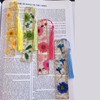 4pcs Dried Flower Bookmarks Handmade Transparent Bookmarks for Dried Flowers