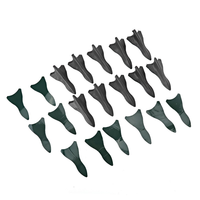 10Pcs Carbon Fiber Style Universal Car Rear Roof Shark Fins