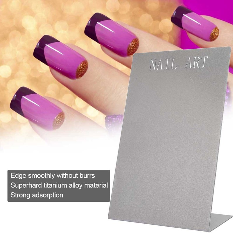 Nail Art Display Board Titanium Alloy False Nails Display Holder