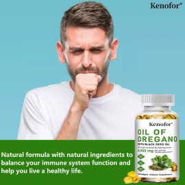 Oregano Oil 6000 mg 120 SOFTGELS Capsules | Contains Carvacrol |IMMUE SUPPORT