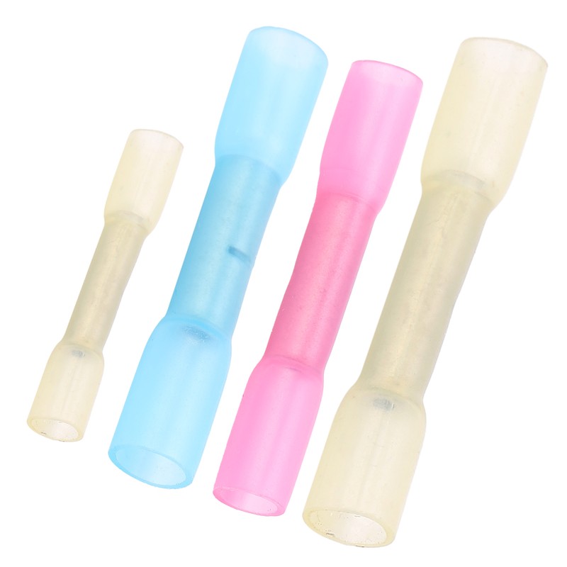 100Pcs Heat Shrink Terminals Butt Connectors Kit Waterproof Electrical Wire