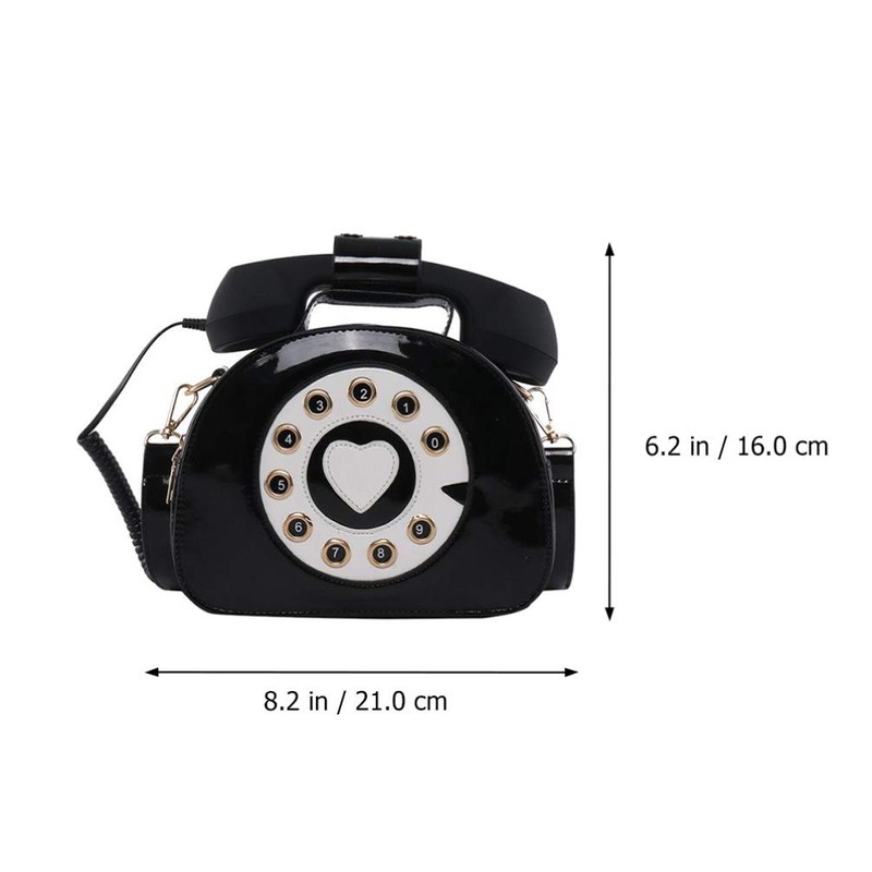 VALICLUD Shoulder Bag Phone Shaped Handbag Retro Top Handle Bag
