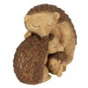 Adorable Brown Resin Hedgehog Family Ornament - 8cm x 11cm