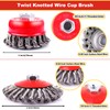 LSTOPGO 4 Pack 3 & 4 Inch Twisted Knotted &