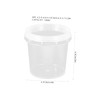 LALAFINA 18Pcs Mini Plastic Storage Buckets Clear Containers for Beads