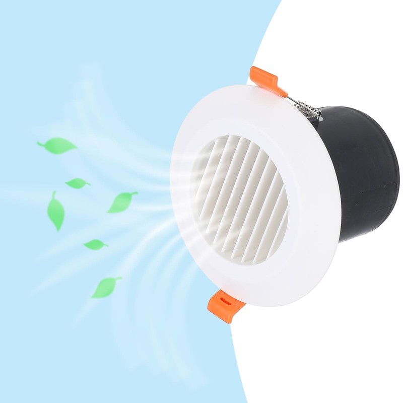 PATIKIL 4 Inch Round Air Vent Spring Loaded, ABS Soffit