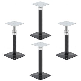 4 Pack Adjustable Floor Jacks, 9"-13" House Jack Posts, Floor Leveling Supports, Heavy Duty Screw Jack for Floor Support, Lift & Straighten Floors