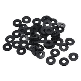 PATIKIL M20 Gummi Unterlegscheiben Gummidichtung Rund, 80 Stück 20mm ID 30mm OD 2.5mm Dick Flache Unterlegscheiben Set Dichtungsgummi für Wasserhahnrohr Befestigungsschraube, Schwarz