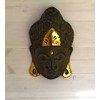 Carved Wood Buddha Mask | Buddha wall mask hanging wall