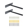Premium Heavy Duty Floating Shelf Brackets - Solid Steel Wall