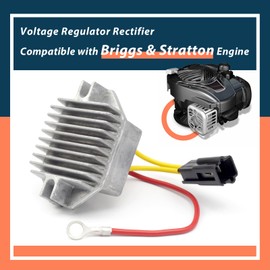 Voltage Regulator Rectifier 847268 847385 Compatible with Briggs & Stratton V-Twin Cylinder Head Engine 540477 543277 543477 543777 54E177 613277 613477 27Hp 31Hp 33Hp 35Hp Z786