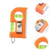 HOMSFOU 2pcs High Precision Mini Spirit Level Ruler Portable Bubble