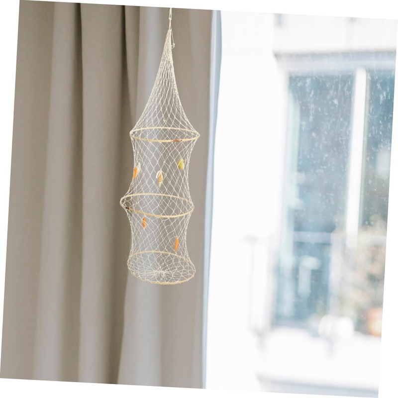 Gatuida Nautical Fish Net Wall Decor Rustic Mediterranean Style Hanging