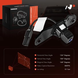 A-Premium Park Assist Camera Rear View Backup Reverse Camera Compatible with Select Lexus Models - 2014 2015 2016 2017 GX460 - Replace# 8679060180