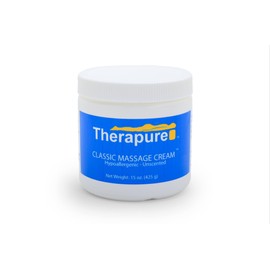 Massage Cream Professional Grade Classic Formula by TheraPure 15 Oz.