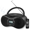 DGXWLLW Portable CD Player Boombox for Home with FM Radio,