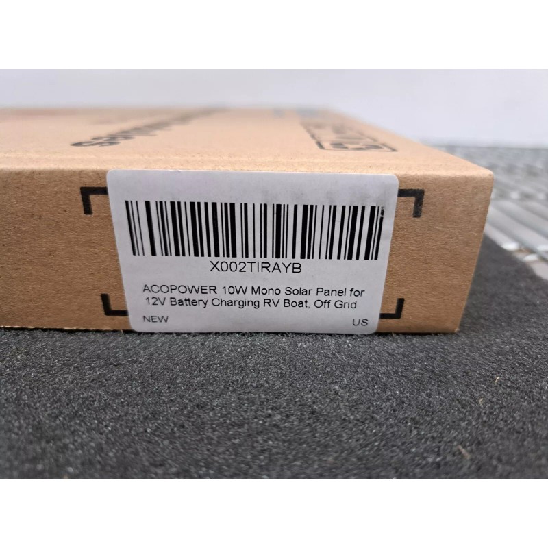 ACOPOWER New, ACOPOWER, HY010-12M-10W, 10W, 12V solar panel for 12v