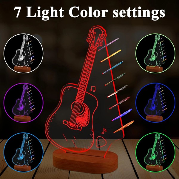 Does not apply Light up Guitar Pick Holder 8 Picks