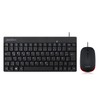 Perixx PERIDUO-212B DE, Kompaktes Mini Tastatur und Maus Set, USB-Kabel,