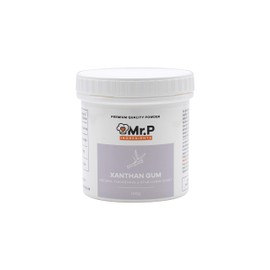 Mr.P Ingredients Xanthan Gum 100g Powder Thickener Stabiliser Ideal For Making Soups Sauces Gluten Free Baking Ice Cream VEGAN Vegetarian Gluten Free Halal Kosher Non-GMO (Recyclable Pot)