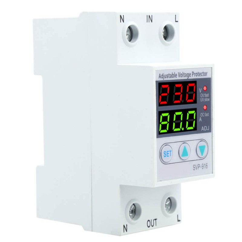 SVP ‑ 916 100‑130VAC Protector Ajustable de sobre Y bajo