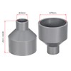 sourcing map PVC DWV Reducing Coupling Schedule 40 Gray 32mm