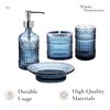 WHOLE HOUSEWARES | Premium Bathroom Accessory Set | 4-Piece Decorative