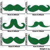 Dzrige 6 Pieces St. Patrick's Day Beard Green Beard and