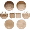 Sea Team Aufbewahrungskörbe Organizer Box Bins aus Jute und Baumwollleinen