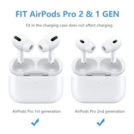 SIXFU 3 Pairs Replacement Ear Tips Compatible with AirPods Pro and AirPods Pro 2, Updated Ear Buds Silicone Tips Including AirPods Cleaner Brush with Portable Storage Case (XS)