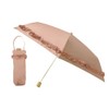 PT Full Blackout Windproof Maru 3 Fold Umbrella/Gathered Ruffle S,