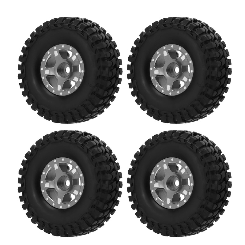 RC Car Rubber Tires Metal Tyre Wheel Full Series Universal