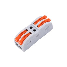 NineLeaf 20PCS Wire Connectors, 2 in 2 Out Lever Wire Connectors, Lever-Nuts Inline Splicing Connector, Push-in Quick Conductor Terminal, AWG 28-12