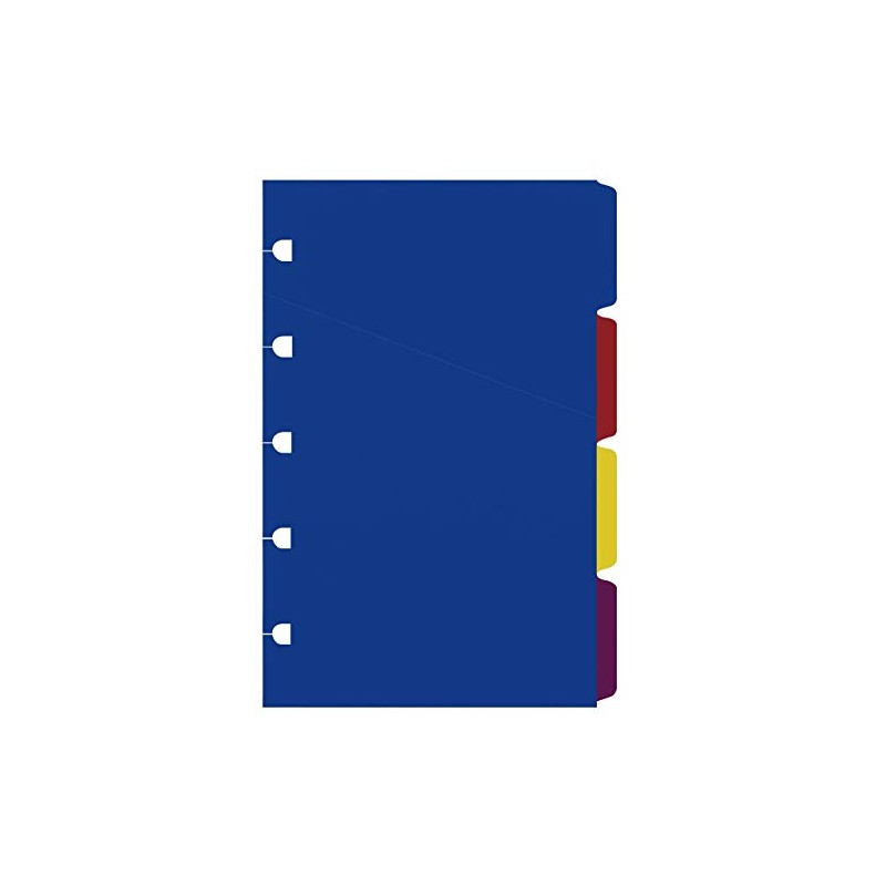 Pocket Classic Brights Notebook Blank Index 4 tabs Assorted
