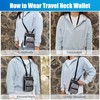 Travel Pouch Passport Holder-Neck Pouch for Men and Women-Travel Neck