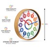 Oyster&Pop Kids Wall Clock - Learning Clock - Silent Analogue